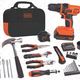 Black & Decker 20 Volt Li-Ion Drill and Tool Kit, $60